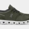 On Running Cloud 5 Mens Running Shoes (Olive/White) -On Running Store 142eabaace6299a1220ec0dd72289f58