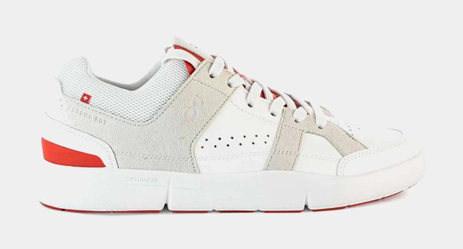 On Running Roger Clubhouse Mens Running Shoes (White/Red) 3 On Running Roger Clubhouse Mens Running Shoes (White/Red)