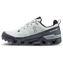 On Running On Cloudwander Waterproof Hiking Shoe - Glacier & Eclipse -On Running Store cloudwander waterproof hiking shoe glacier eclipse 4 1460772