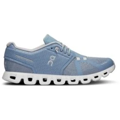 On Running On Cloud 5 Shoes - Chambray & White -On Running Store on cloud 5 men shoe chambray white 2 1531352