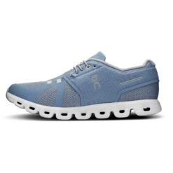On Running On Cloud 5 Shoes - Chambray & White -On Running Store on cloud 5 men shoe chambray white 5 1531355
