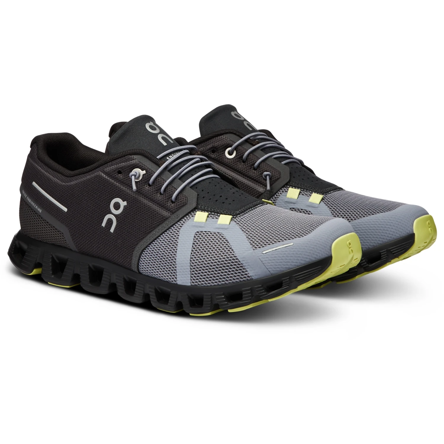 On Running On Cloud 5 Shoes - Magnet & Fossil 3 On Running On Cloud 5 Shoes - Magnet & Fossil
