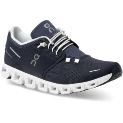 On Running On Cloud 5 Shoes - Midnight & White -On Running Store on cloud 5 running shoe midnight white 6 1143413