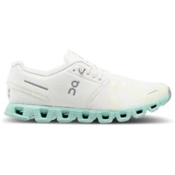 On Running On Cloud 5 Shoes - Undyed-White & Creek -On Running Store on cloud 5 shoe undyed white creek 6 1495587