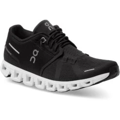 On Running On Cloud 5 Women's Shoes - Black & White -On Running Store on cloud 5 women running shoe black white 6 1143318