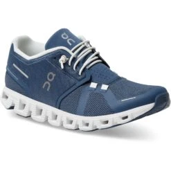 On Running On Cloud 5 Women's Shoes - Denim & White -On Running Store on cloud 5 women running shoe denim white 6 1143328