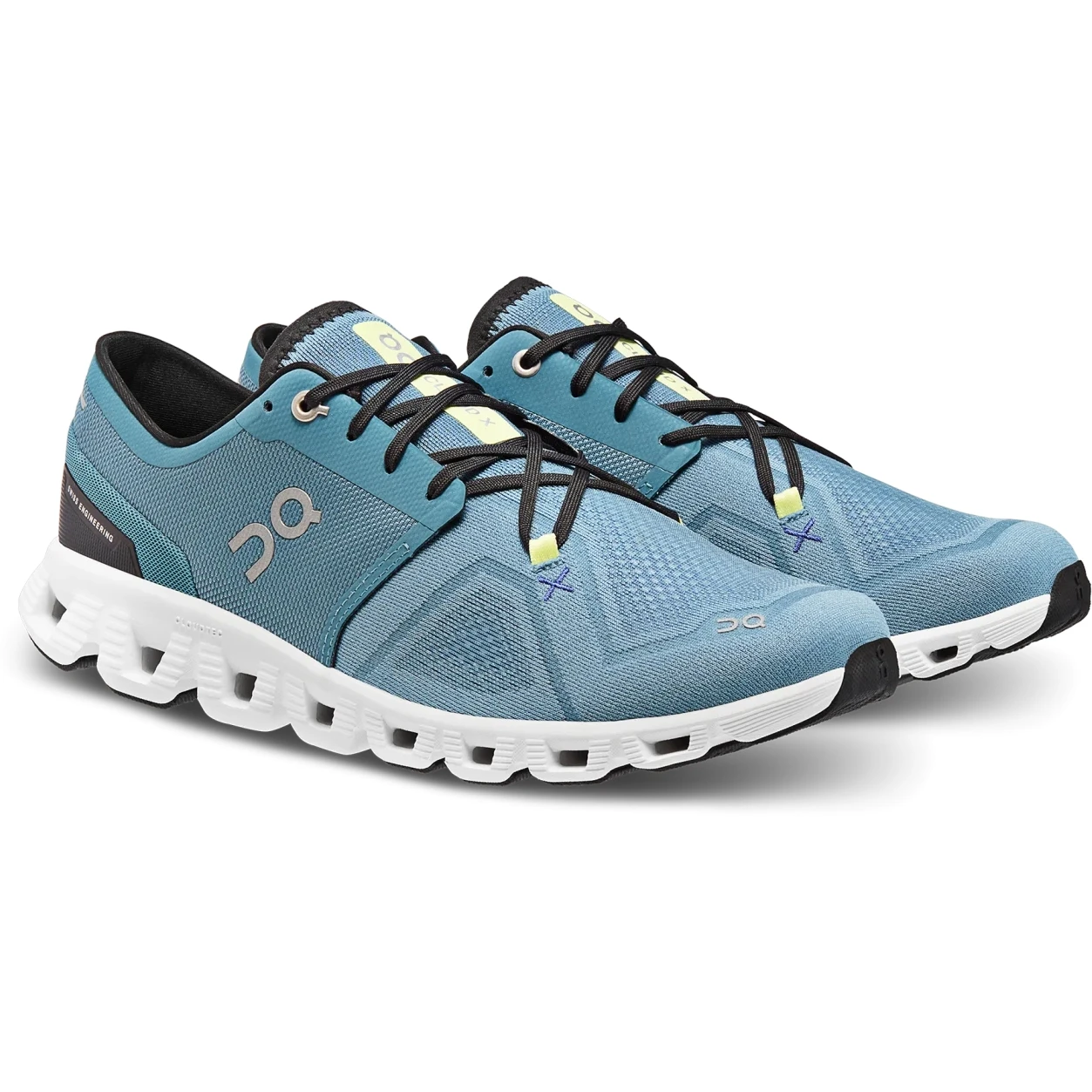 On Running On Cloud X 3 Running Shoe - Pewter & White 3 On Running On Cloud X 3 Running Shoe - Pewter & White