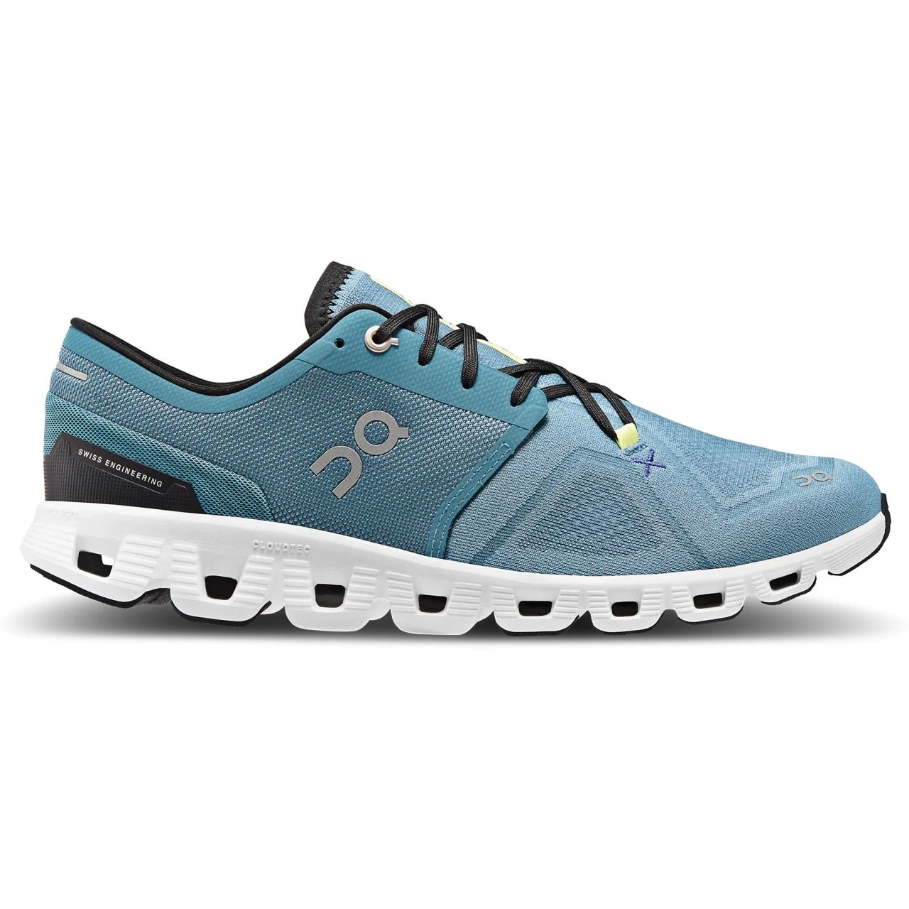 On Running On Cloud X 3 Running Shoe - Pewter & White 6 On Running On Cloud X 3 Running Shoe - Pewter & White - Image 4