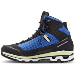 On Running On Cloudalpine Waterproof Trekking Boots - Cobalt & Limelight -On Running Store on cloudalpine waterproof trekking boots cobalt limelight 10 1501025