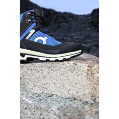 On Running On Cloudalpine Waterproof Trekking Boots - Cobalt & Limelight -On Running Store on cloudalpine waterproof trekking boots cobalt limelight 3 1501018
