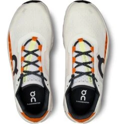 On Running On Cloudmonster Running Shoes - Undyed-White & Flame -On Running Store on cloudmonster men running shoe undyyed white flame 3 1531544