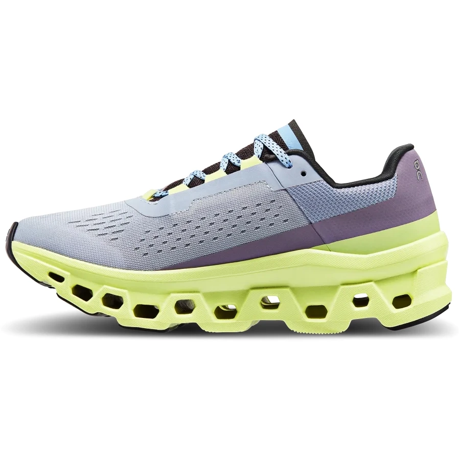 On Running On Cloudmonster Women's Running Shoes - Nimbus & Hay 5 On Running On Cloudmonster Women's Running Shoes - Nimbus & Hay - Image 3