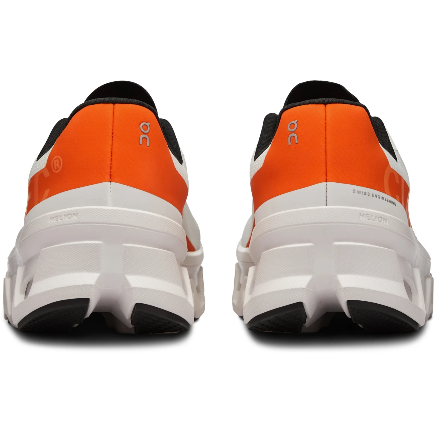 On Running On Cloudmonster Women's Running Shoes - Undyed-White & Flame 6 On Running On Cloudmonster Women's Running Shoes - Undyed-White & Flame - Image 4