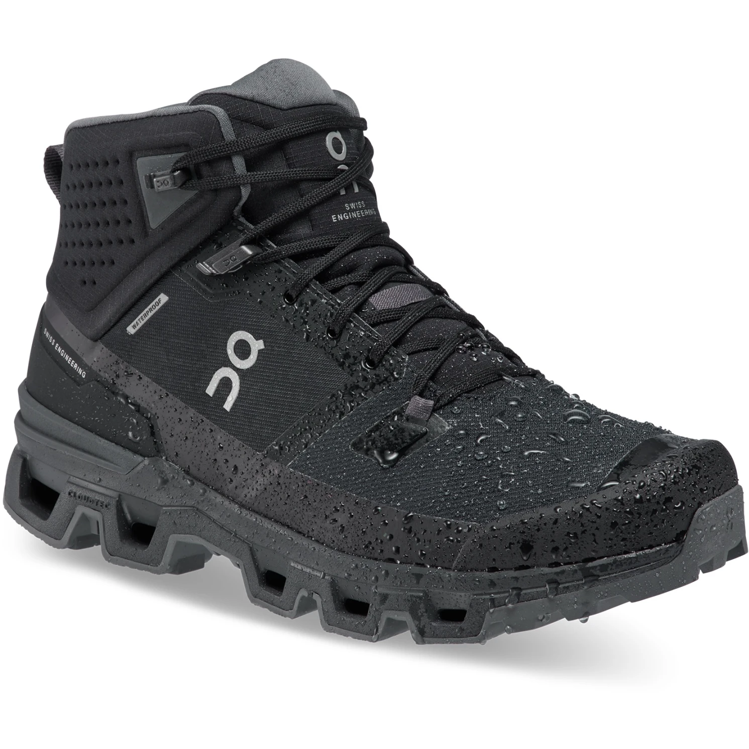 On Running On Cloudrock 2 Waterproof Speed-Hiking Shoe - Black & Eclipse 4 On Running On Cloudrock 2 Waterproof Speed-Hiking Shoe - Black & Eclipse - Image 2