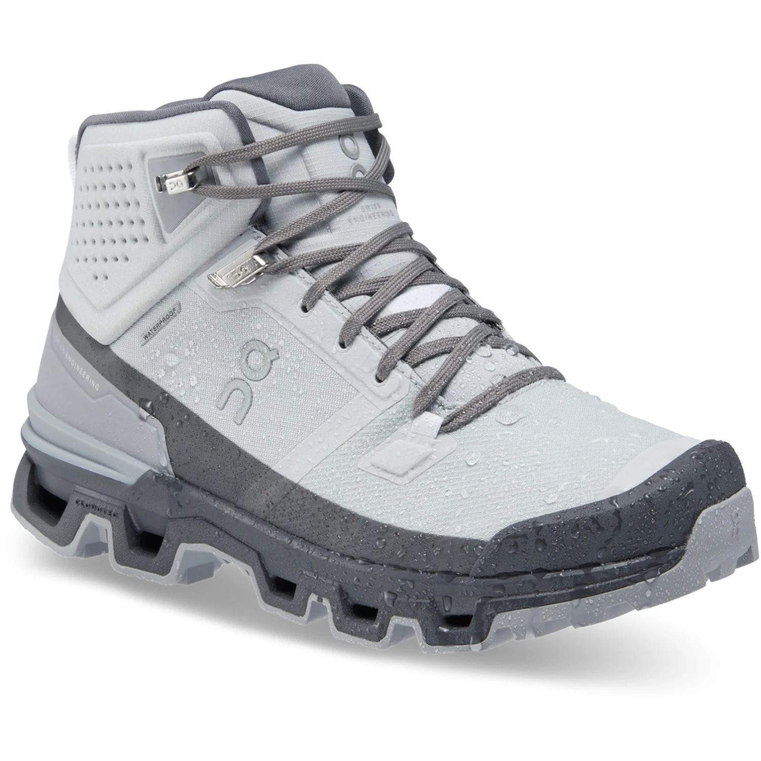 On Running On Cloudrock 2 Waterproof Women Speed-Hiking Shoe - Glacier & Eclipse 4 On Running On Cloudrock 2 Waterproof Women Speed-Hiking Shoe - Glacier & Eclipse - Image 2