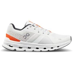 On Running On Cloudrunner Wide Running Shoe - Undyed-White & Flame -On Running Store on cloudrunner wide men running shoe undyed white flame 5 1522899