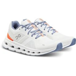On Running On Cloudrunner Wide Women Running Shoe - Undyed-White & Flame