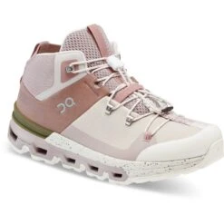 On Running On Cloudtrax Women Hiking Shoe - Rose & Ivory -On Running Store on cloudtrax women hiking shoe rose ivory 6 1312600