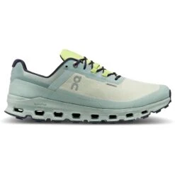 On Running On Cloudvista Waterproof Trailrunning Shoe - Chalk & Moss -On Running Store on cloudvista waterproof trailrunning shoe chalk moss 6 1460420