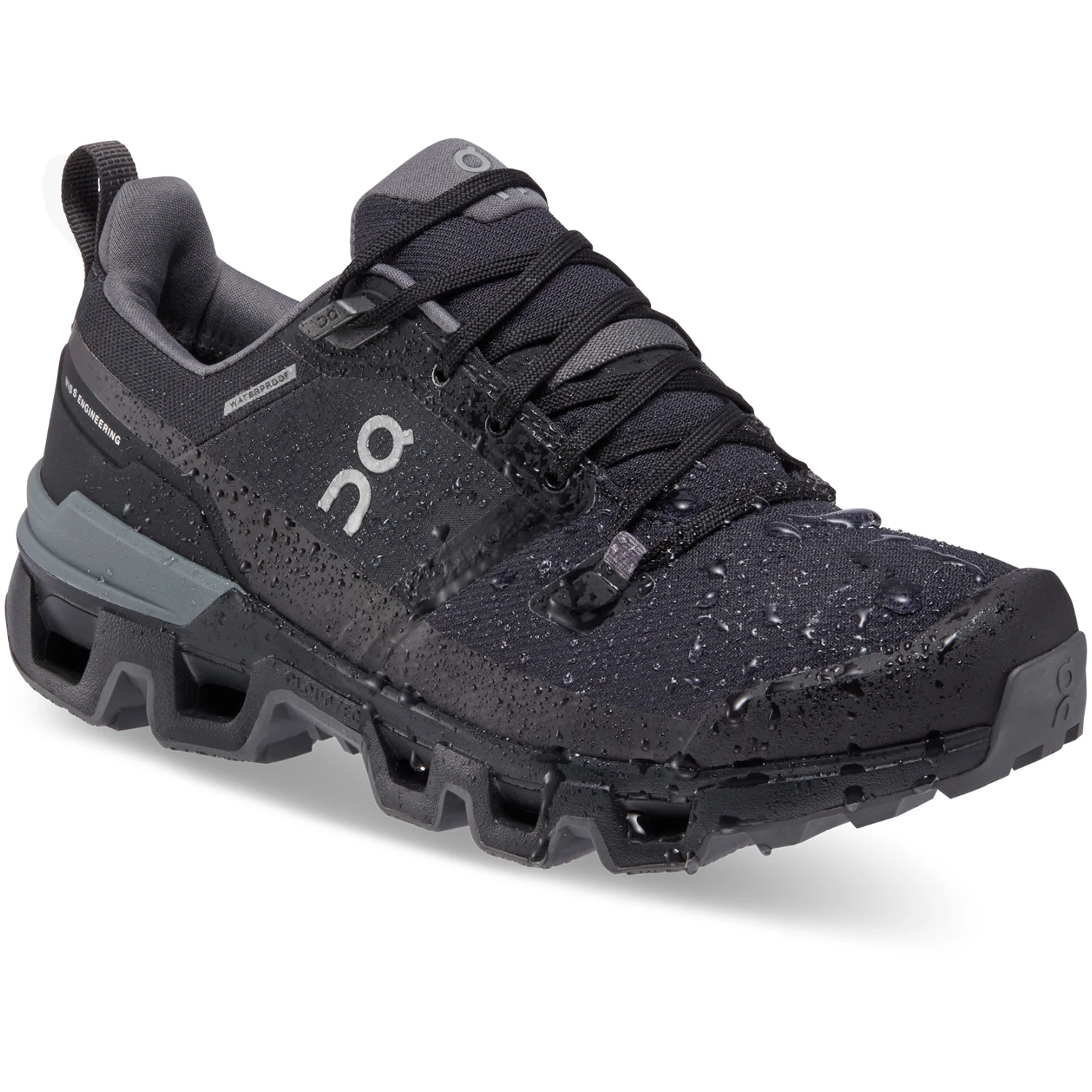 On Running On Cloudwander Waterproof Women Hiking Shoe - Black & Eclipse 4 On Running On Cloudwander Waterproof Women Hiking Shoe - Black & Eclipse - Image 2