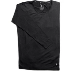 On Running On Comfort Long-T Women Long Sleeve Running Shirt - Black -On Running Store on comfort long t women long sleeve running shirt black 1 948950