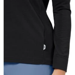 On Running On Comfort Long-T Women Long Sleeve Running Shirt - Black -On Running Store on comfort long t women long sleeve running shirt black 6 948955