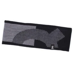 On Running On Explorer Merino Headband - Rock & Black