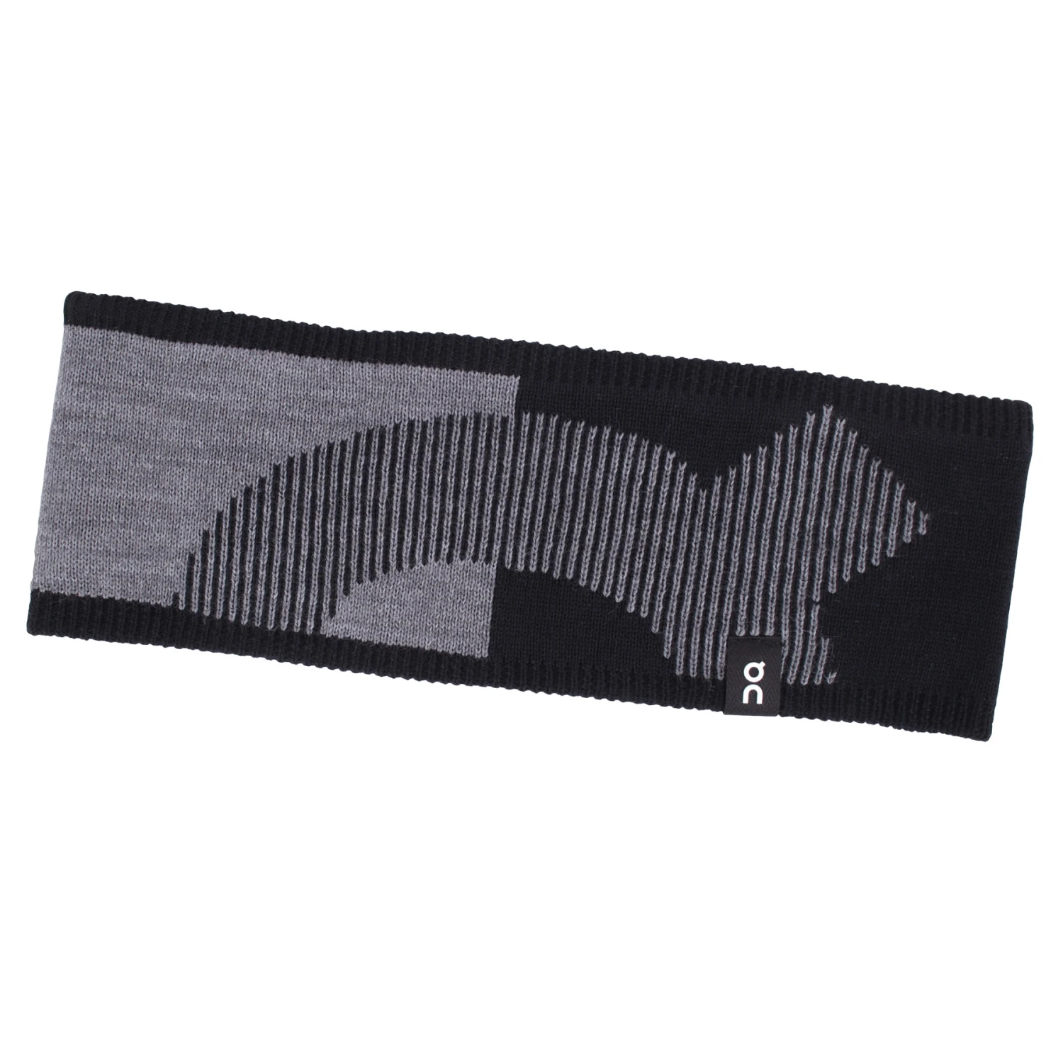 On Running On Explorer Merino Headband - Rock & Black 3 On Running On Explorer Merino Headband - Rock & Black
