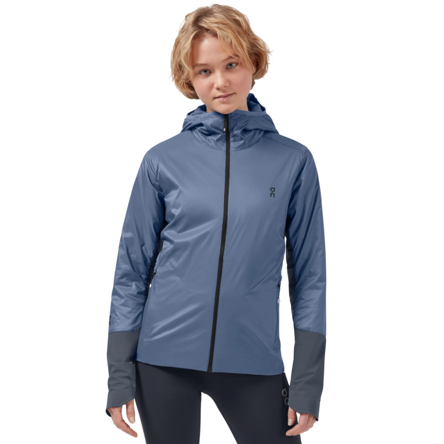 On Running On Insulator Jacket Women - Cerulean & Dark 3 On Running On Insulator Jacket Women - Cerulean & Dark