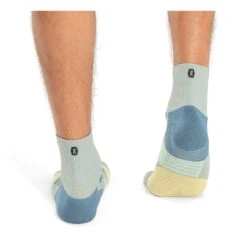 On Running On Performance Mid Sock Men - Zest & Moss -On Running Store on performance mid sock zest moss 2 1430490