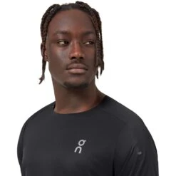 On Running On Performance-T Running Shirt - Black & Dark -On Running Store on performance t running shirt black dark 5 949714