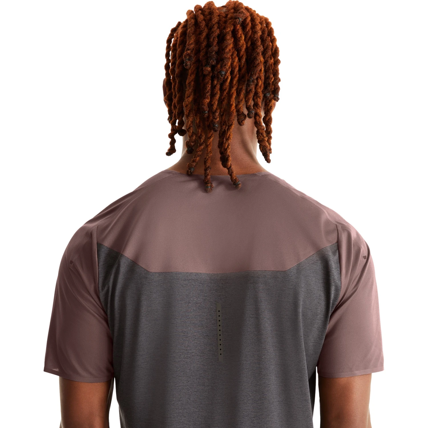 On Running On Performance-T Running Shirt - Grape & Black 7 On Running On Performance-T Running Shirt - Grape & Black - Image 5