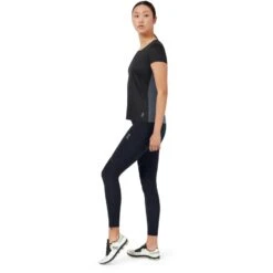 On Running On Performance-T Women Running Shirt - Black & Dark -On Running Store on performance t women running shirt black dark 3 948916