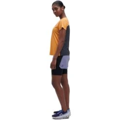 On Running On Performance-T Women Running Shirt - Mango & Black 10 On Running On Performance-T Women Running Shirt - Mango & Black -On Running Store on performance t women running shirt mango black 3 1297117
