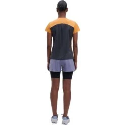 On Running On Performance-T Women Running Shirt - Mango & Black 11 On Running On Performance-T Women Running Shirt - Mango & Black -On Running Store on performance t women running shirt mango black 4 1297118