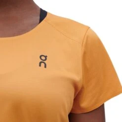 On Running On Performance-T Women Running Shirt - Mango & Black 12 On Running On Performance-T Women Running Shirt - Mango & Black -On Running Store on performance t women running shirt mango black 5 1297119