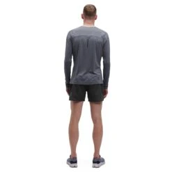 On Running On 5 Inch Lightweight Shorts Men - Denim & Black -On Running Store on running 5 inch lightweight shorts denim black 4 1278387