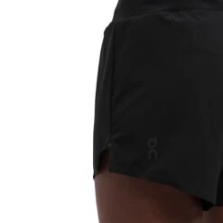 On Running On 5 Inch Running Shorts Women - Black -On Running Store on running 5 inch running shorts women black 9 1279056