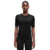 On Running On Merino-T Women - Black -On Running Store on running merino t shirt women black 3 1280780 1416212