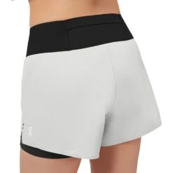 On Running Shorts Women - Glacier & Black -On Running Store on running shorts women glacier black 7 949139