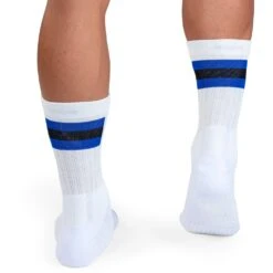 On Running On Tennis Sock - White & Indigo -On Running Store on running tennis sock white indigo 3 1263264