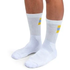 On Running On Tennis Sock - White & Mustard 10 On Running On Tennis Sock - White & Mustard -On Running Store on running tennis sock white mustard 3 1263241