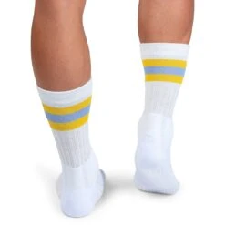 On Running On Tennis Sock - White & Mustard 11 On Running On Tennis Sock - White & Mustard -On Running Store on running tennis sock white mustard 4 1263242