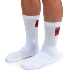 On Running On Tennis Sock - White & Red -On Running Store on running tennis sock white red 3 1263260