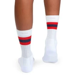 On Running On Tennis Sock Women - White & Red -On Running Store on running tennis sock women white red 3 1263286