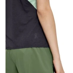 On Running On Tank-T Women Running Shirt - Creek & Black -On Running Store on tank t women running shirt creek black 4 1427924