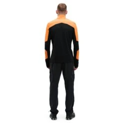 On Running On Trail Breaker Long Sleeve Running Shirt - Mango & Black -On Running Store on trail breaker long sleeve running shirt mango black 4 1278760