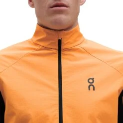 On Running On Trail Breaker Long Sleeve Running Shirt - Mango & Black -On Running Store on trail breaker long sleeve running shirt mango black 7 1278763