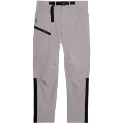 On Running On Trek Pants - Zinc & Black