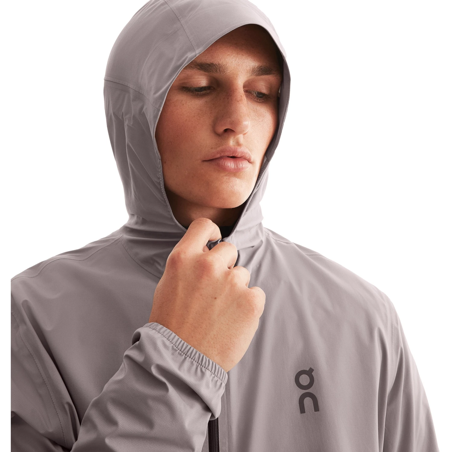 On Running On Waterproof Anorak Men - Zinc 4 On Running On Waterproof Anorak Men - Zinc - Image 2